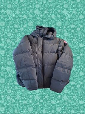 Canada Goose Black Puffer Jacket with Hood